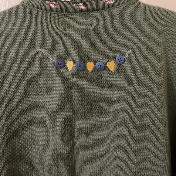 Adorable Vintage Quacker Factory Cardigan Grandma Sweater - Picture 8 of 9